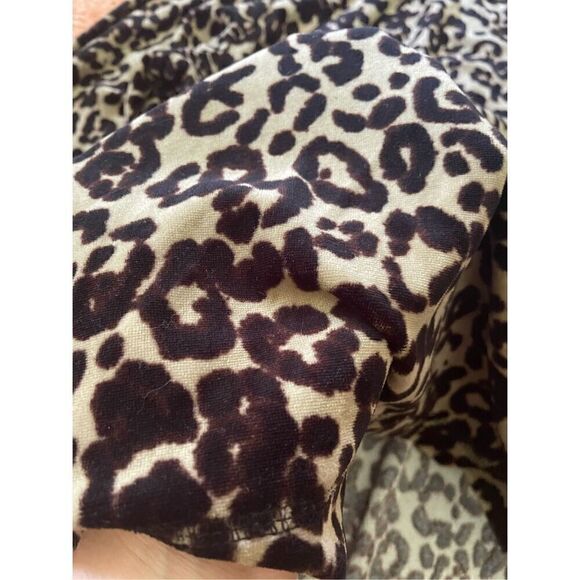 WHITE STAG Leopard print Long Sleeve Velor Tunic 2X - Picture 7 of 8